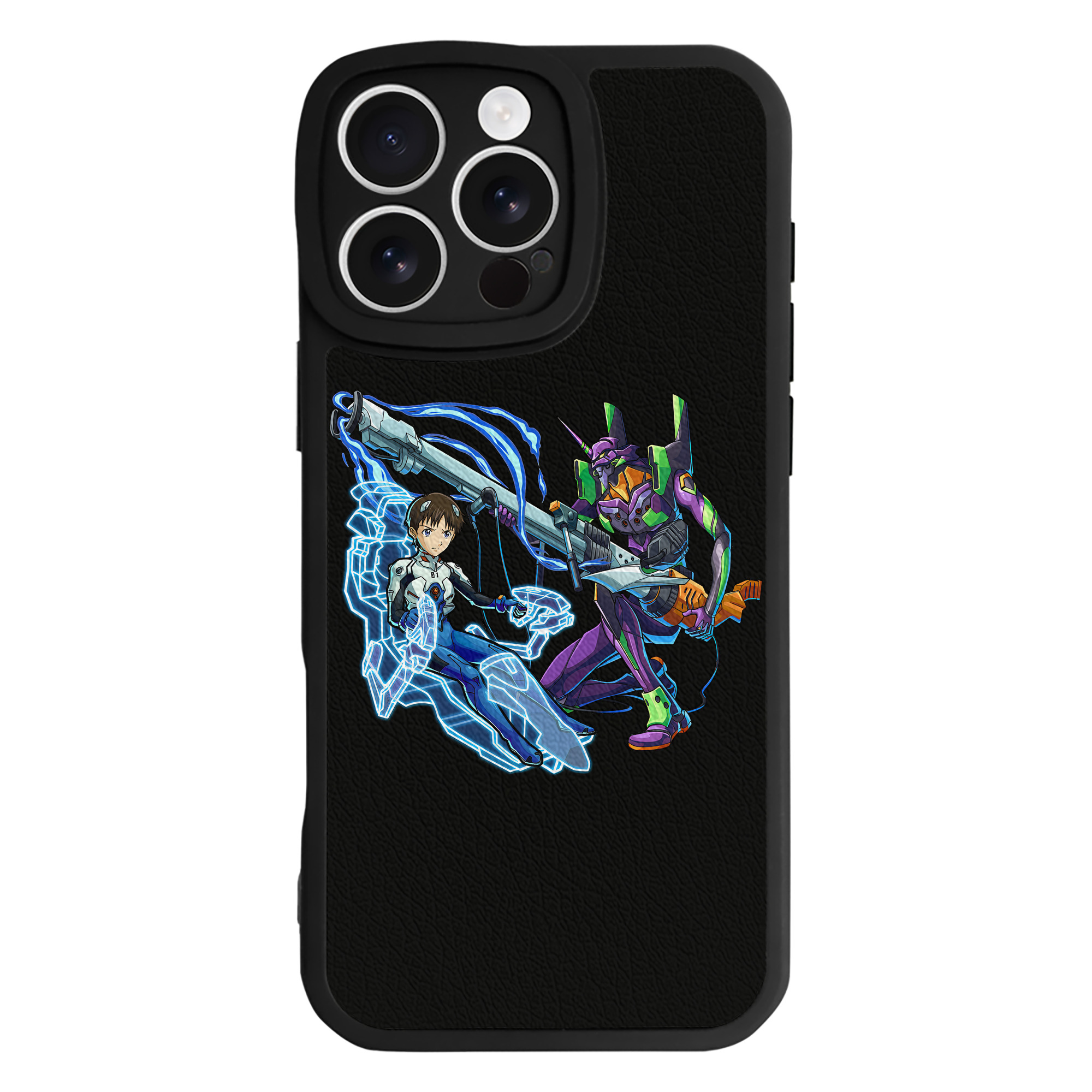 （画像用） EVA 新世紀エヴァンゲリオン 【iPhone 16シリーズ対応】シリコンスマホケース（レザー調） 材質：シリコン